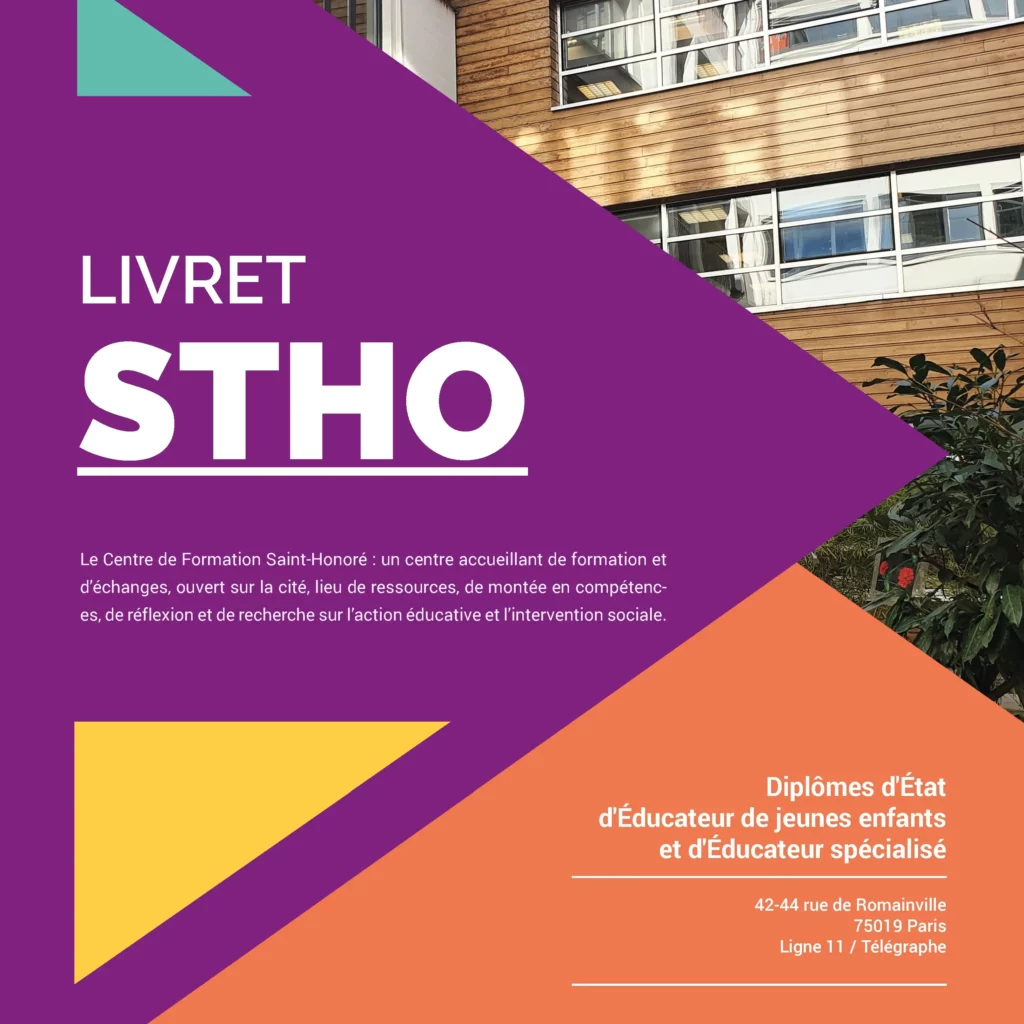 Livret pédagogique du centre de formtion Saint-Honoré