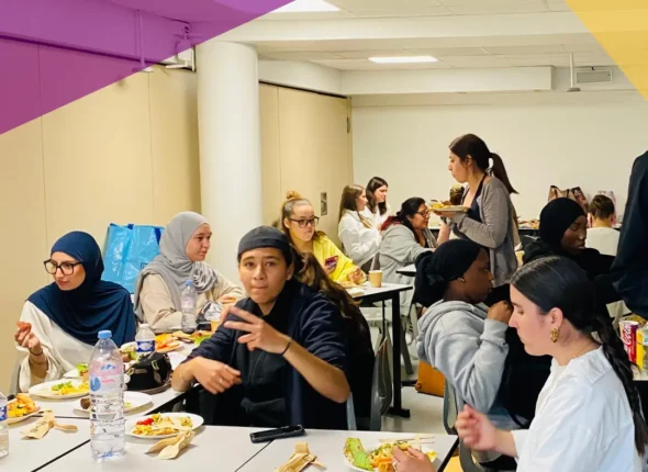 Repas partagé avec les ES1