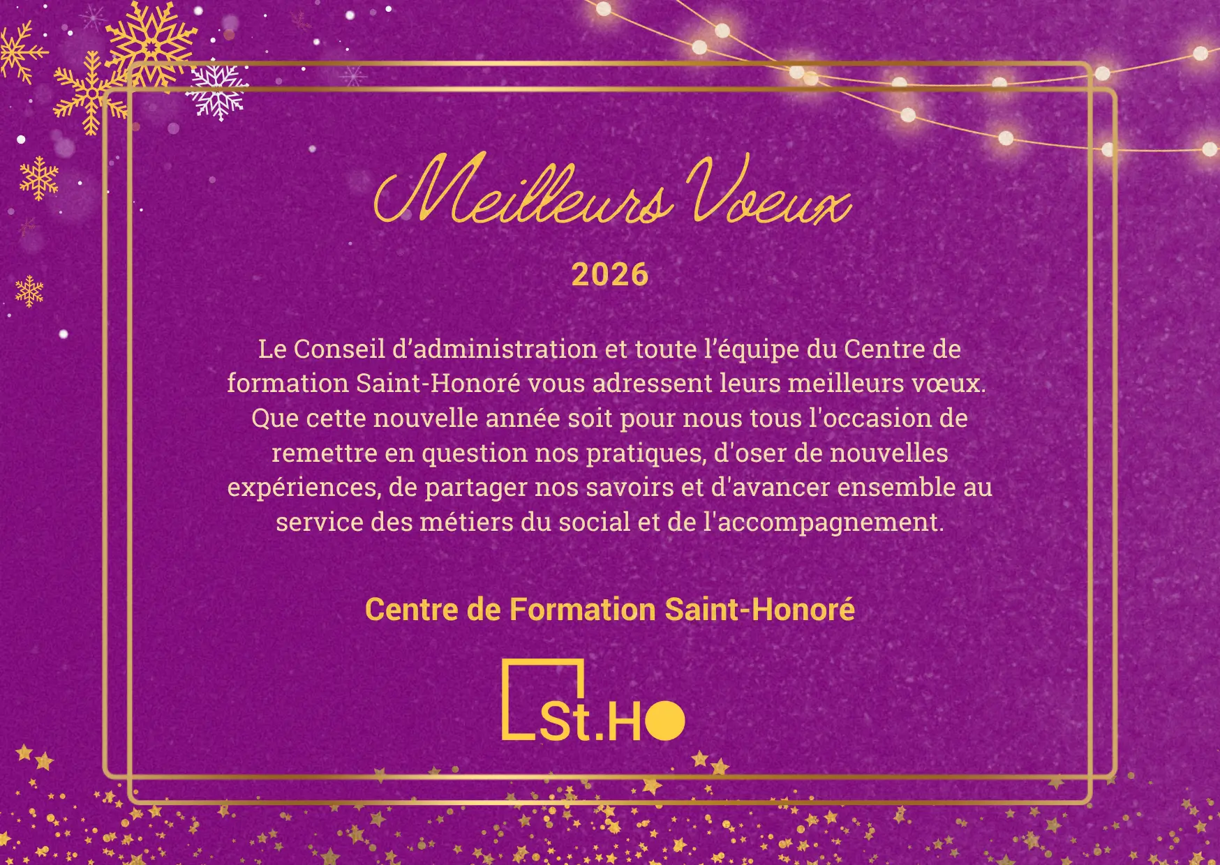 Meilleurs vœux 2026