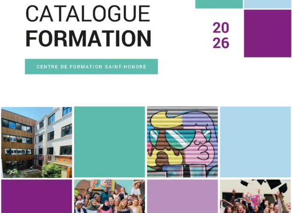 Catalogue formation continue 2026 Centre Saint-Honoré